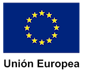 Bandera de la Unión Europea con las palabras «Unión Europea» debajo de la misma
